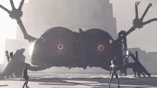 Nier Automata: Ko-shi and Ro-shi Boss Fight (1080p 60fps)