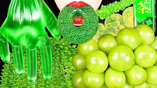 ASMR DRINKING SOUNDS 신기한 물 먹방, MOST EXPENSIVE GRAPES, SEA GRAPES *SATISFYING CRUNCHY EATING SOUNDS,