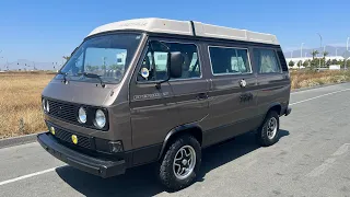 1985 Vw vanagon Westfalia Subaru converted