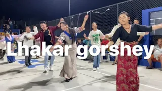 Tibetan culture: bylakyppe lhakar Gorshey on mar.13.2024 circle dance, Gorshey songs #tibmhelha