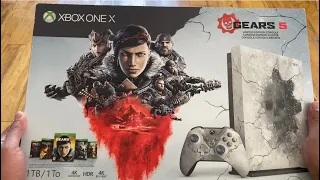 Gears 5 Limited Edition Xbox One X Console - UNBOXING IN 2022!!