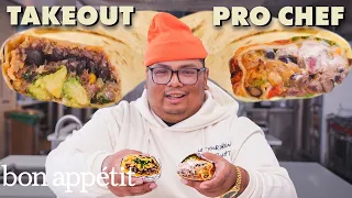Perfect Carne Asada Burritos: Takeout vs Pro Chef | Taking on Takeout | Bon Appétit