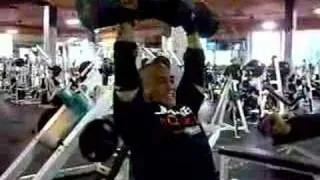 Dumbbell shoulder press 105 x 6