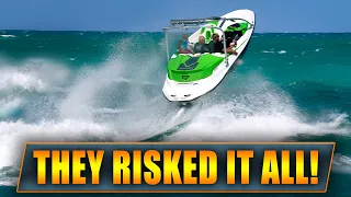 THESE GUYS PLAYED A DANGEROUS GAME !! | Boats vs Haulover Inlet | WAVY BOATS