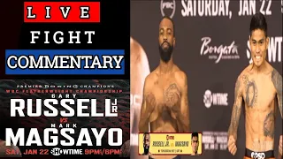 Mark Magsayo vs Garry Russell jr live fight commentary