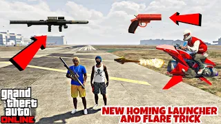 *NEW* FLARE AND HOMING LAUNCHER GLITCH IN GTA 5 ONLINE|| AVOID GETTING BLEW UP BY TRYHARDS‼️