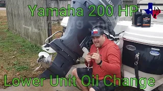 Yamaha 4 Stroke Changing Lower Unit oil in 10 minutes