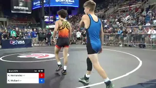 113 Lbs Quarterfinal - Keyan Hernandez, Montana Vs Kellen Wolbert, Wisconsin 2f53