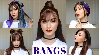 5 ways to Style Bangs/Fringe