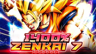 Z7, 1400%, 14* RED SSJ3 GOKU IS AMAZING! HUGE BURST DAMAGE & COMBO POTENTIAL! | Dragon Ball Legends