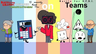 If All of Sacri Shows Characters were on BFB Teams