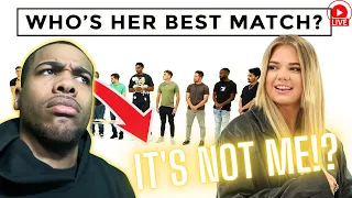 Watch Smada REACT: 10 Guys Choose Who She Dates | Versus 1 Jubilee REACTION