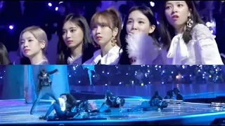 20181212 TWICE's Reaction to BTS "Fake Love" Performance @MAMA in JAPAN