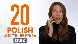 Quiz | 20 Polish Words You'll Use Every Day - Basic Vocabulary #42