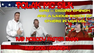 Polak MC Silk - Rap Nobody faster than Rap God (Eminem) - raps in 7 languages feat L. U. C.-REACTION