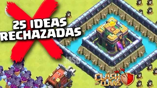 ❌25 IDEAS RECHAZADAS por SUPERCELL en CLASH OF CLANS❌