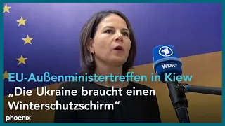 EU-Außenministertreffen: Ankunftstatement von Bundesaußenministerin Annalena Baerbock