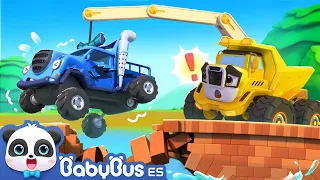 El Puente Está Roto | Camiones de Monstruo | Canciones Infantiles | BabyBus Español