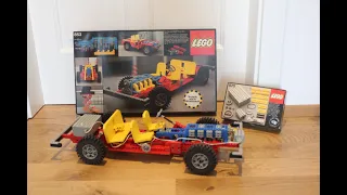 Lego Technic 853 Auto-Chassis, Lego 870 4,5V Motor (Li-Ion 18650 Akku)