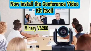 How to Setup Logitech Group for video Conferencing | Online meeting using zoom | Minery VA200 instal