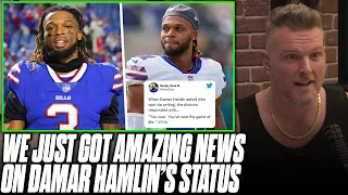 Damar Hamlin Is Awake & "Neurologically Intact" According To Doctors | Pat McAfee Reacts