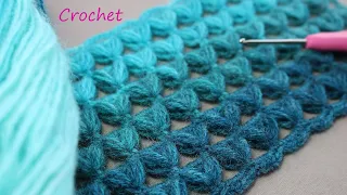 Шикарно и просто!👍 УЗОР КРЮЧКОМ легкое ВЯЗАНИЕ для новичков EASY Crochet for beginners