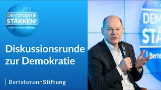 Diskussionsrunde mit Bundeskanzler Olaf Scholz – Wie wir unsere Demokratie wirksam stärken