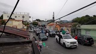 Leonel Fernández cierra campaña de candidatos legislativos Ocoa 2024 con caravana.