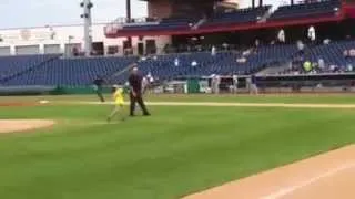 Owen Throws Out First Pitch