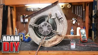 Furnace Blower Repair - loud motor and how to test a capacitor