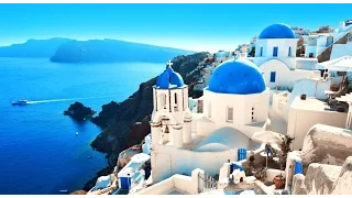 SANTORINI - La bella isla griega en azul y blanco