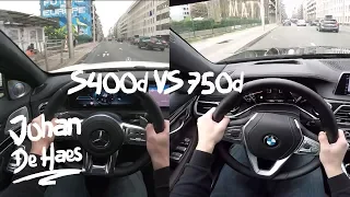 2018 Mercedes S400d VS BMW 750d xDrive POV test drive