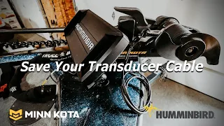 How to mount a Humminbird Helix on a MinnKota Trolling Motor (SAVE Your Transducer Cable)