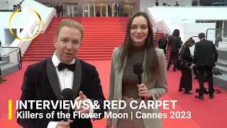 Killers of the flower moon I interviews & red carpet I Cannes 2023