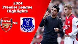 Highlights Arsenal vs Everton 2024 premier League