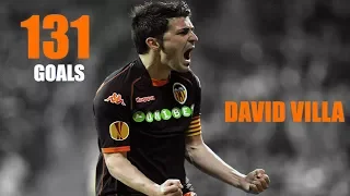 DAVID VILLA - Todos sus goles en el Valencia (2005-2010)