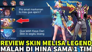 PRO AMAT MM LO , MAU GUA AJARIN ? SKIN GUA LEBIH KAYA DARI LO! LAGI REVIEW SKIN MELISA MALAH DI HINA