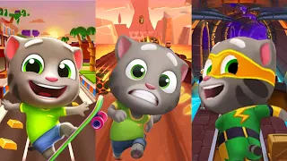 Talking Tom Gold Run vs Talking Tom Hero Dash | Talking Tom Gold Run 2 Gameplay