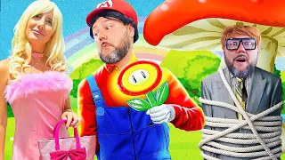 SUPER MARIO vs BARBIE en una casa MISTERIOSA por 24 horas | Historia de BUENOS y MALOS AMIGOS