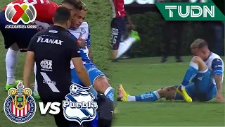 ¡TERRIBLE! Ferrareis se fractura el tobillo | Chivas 0-0 Puebla | Liga Mx Apertura 22 -J14 | TUDN