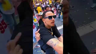 Juan toscano Anderson kidnaps little kid at warriors championship parade!