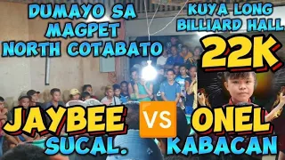 Relive 22k Dumayo Sa Magpet🎱 JAYBEE SUCAL 🆚 Onel Kabacan