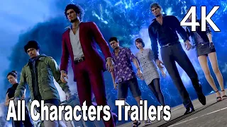 Like a Dragon Infinite Wealth All Characters Trailers 4K