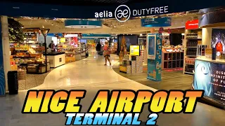 NICE COTE D'AZUR AIRPORT - Terminal 2 Departure Lounge (4k)