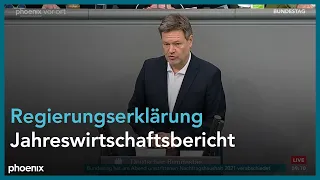 Regierungserklärung Robert Habeck zum Jahreswirtschaftsbericht und Aussprache am 28.01.22