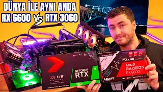 DÜNYA İLE AYNI ANDA! AMD RX 6600 vs RTX 3060