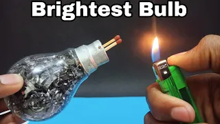BRIGHTEST LIGHT BULB IN WORLD | Magnesium Metal and Bulb
