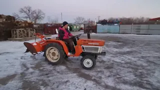 KUBOTA B1600 ЯПОНСКИЙ МИНИТРАКТОР С ПОЧВОФРЕЗОЙ, ВЛАДИВОСТОК 2022.