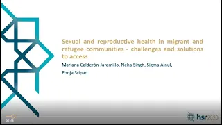 12 Nov Sexual and reproductive health in migrant and refugee communities