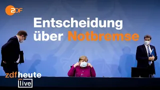 Corona-Gipfel: Verschärfungen vor Ostern? Pressekonferenz mit Kanzlerin Merkel | ZDFheute live